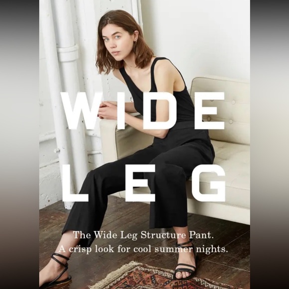 Everlane The Wide Leg Structure Pant - Picture 2 of 15